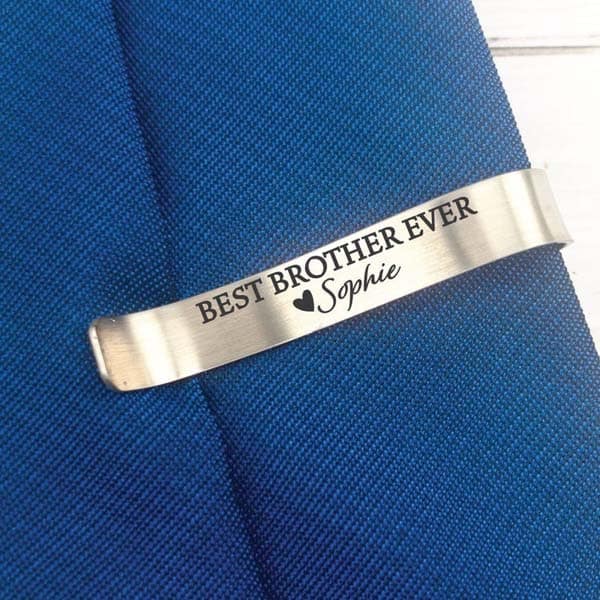 unique wedding gifts for brother: Tie Clip