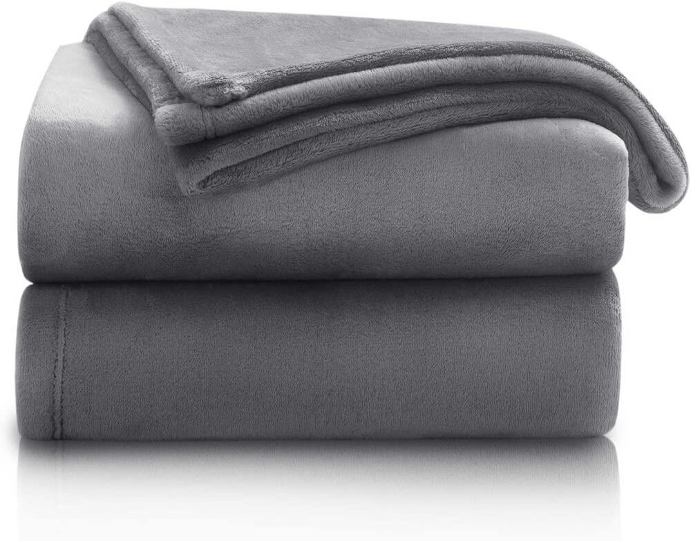 affordable Fleece Blanket - gray