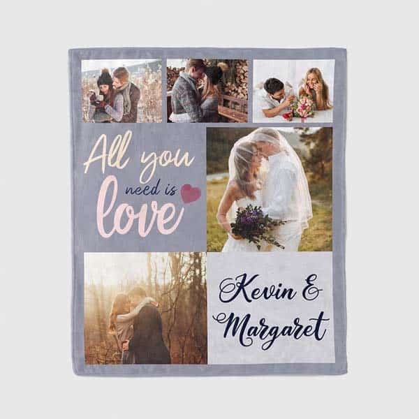 All You Need Is Love Blanket: wedding present for brother