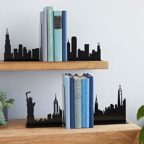 City Skyline Bookends: wedding gift ideas for middle aged couple