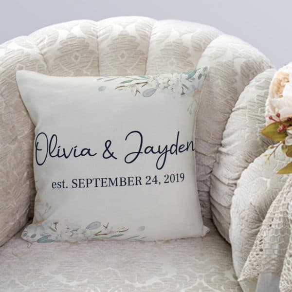 Personalized Couple Established Pillow