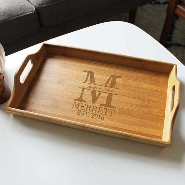Custom Serving Tray: late wedding gifts