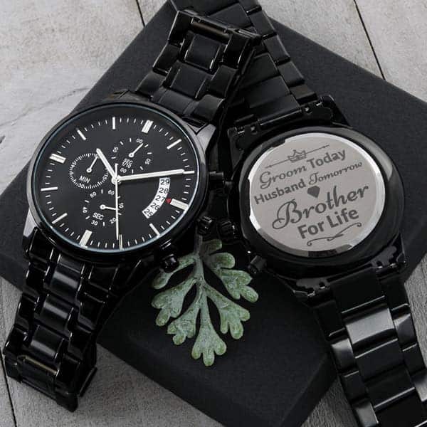 Engraved Watch: wedding gifts for brother getting married