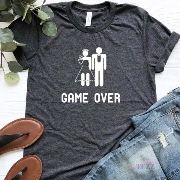 Game Over T-shirt: funny gifts for newlyweds