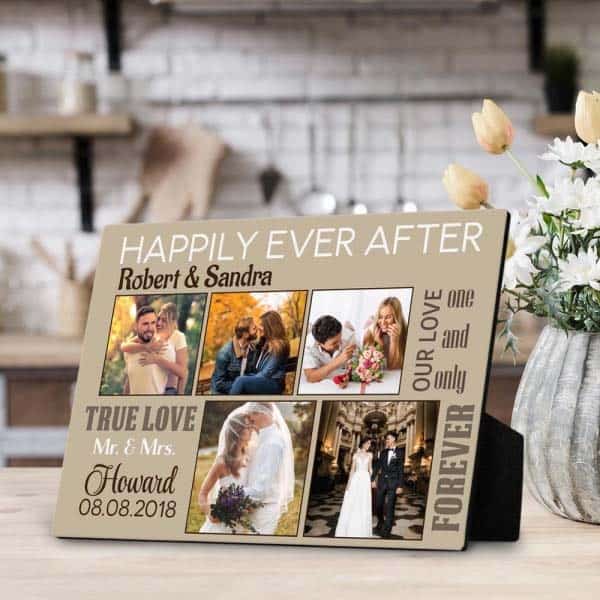 Happily Ever After Desktop Photo Plaque: best last minute wedding gifts