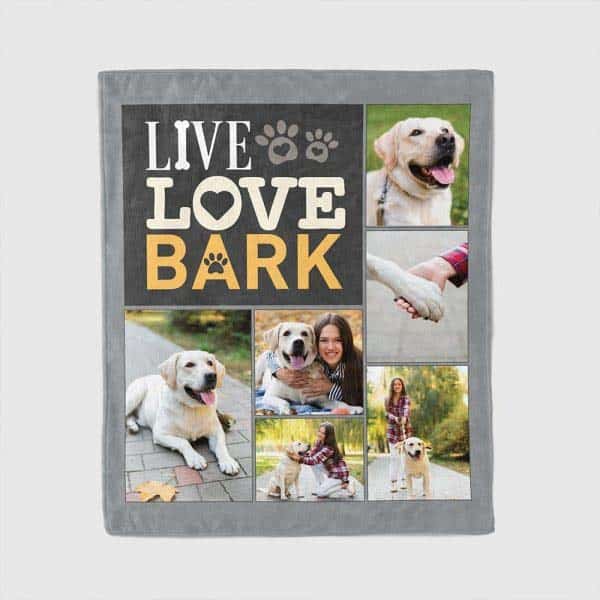 gifts for my brother in law: Live Love Bark Blanket
