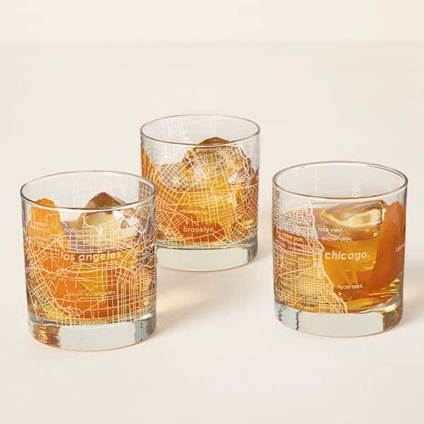 gift guide for brother in law: Urban Map Glass 