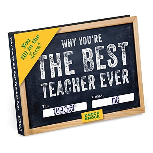 Knock Knock Why You're the Best Teacher Ever: best christmas gifts for teachers