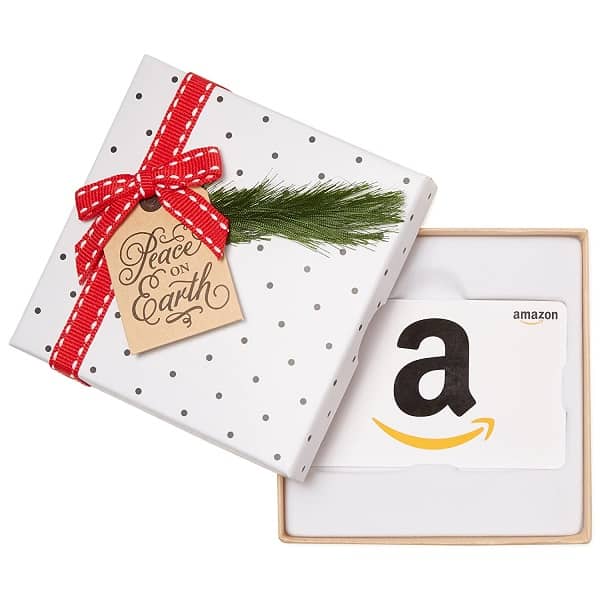 Gift Card in a Holiday Gift Box Secret Santa Party