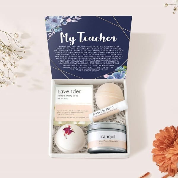 Teacher Spa Gift Box: teacher gift ideas for christmas