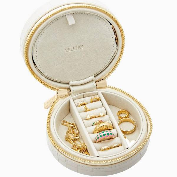 Weekender Jewelry Case Pearl White bridal shower gifts