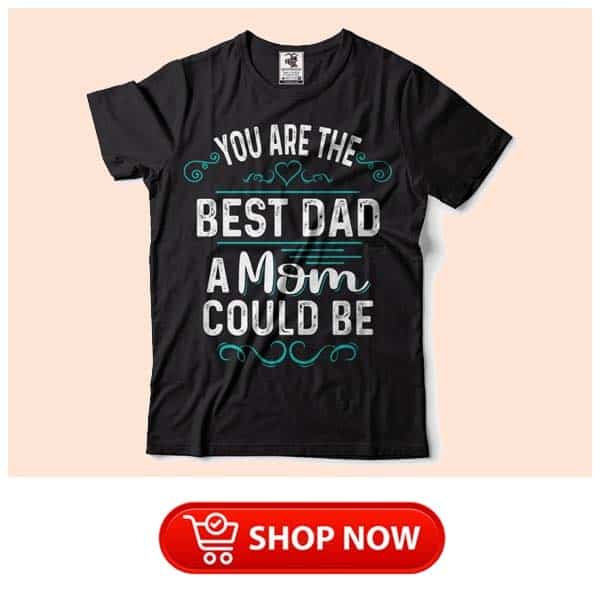gift ideas for single moms: The Best Dad A Mom Could Be T-shirt