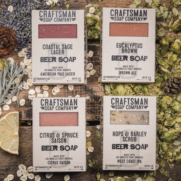 beer soap for male co-workers as a secret santa gift