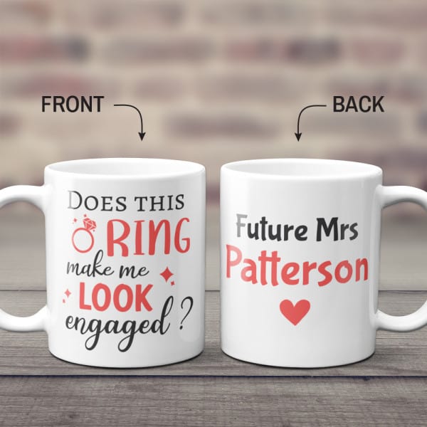 Engagement Coffee Mug bridal shower gifts