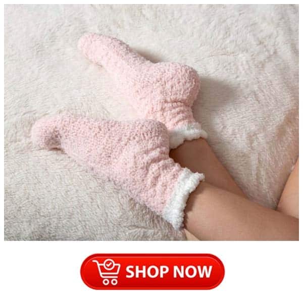 gifts for single moms for christmas: Fuzzy Slipper Socks