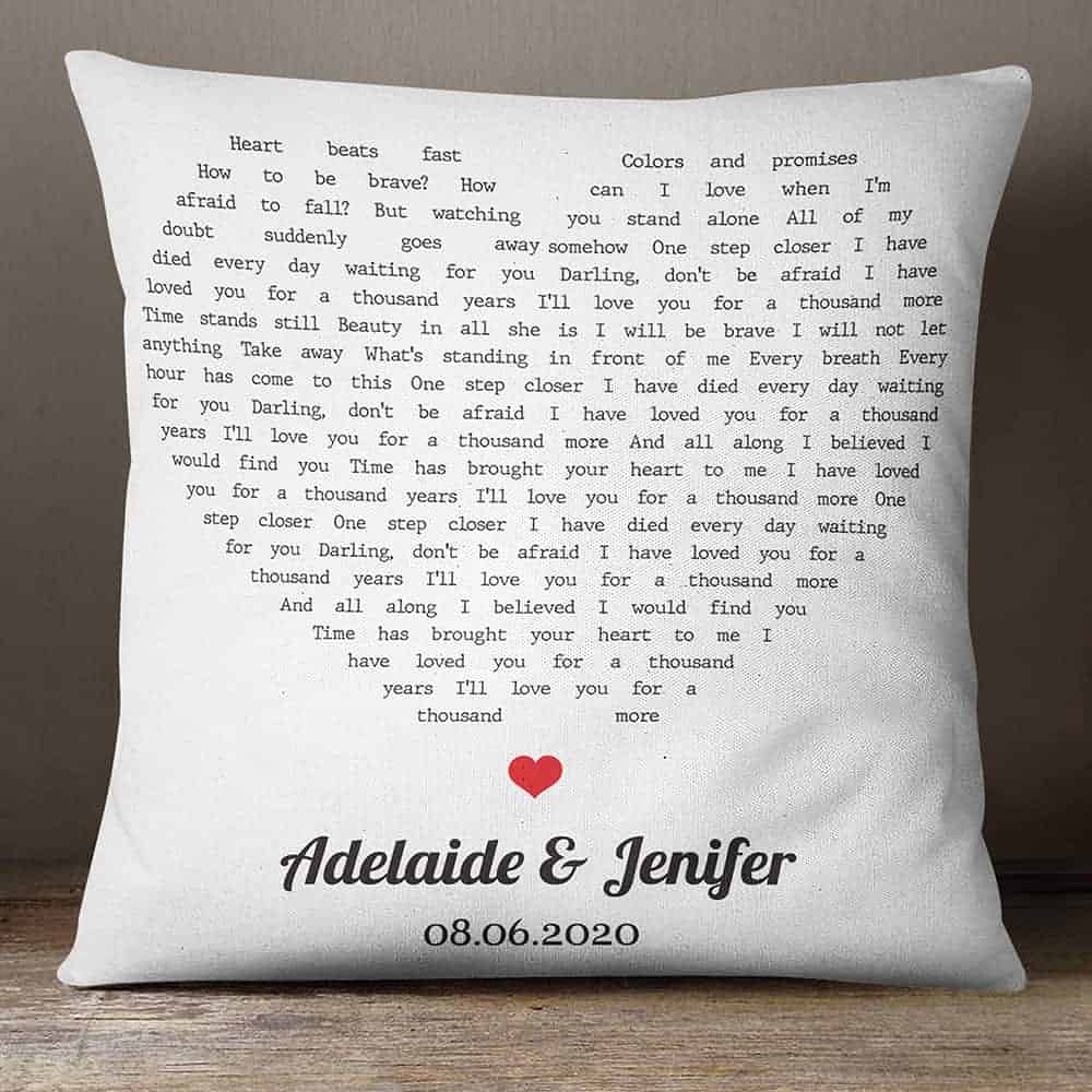 personalized love gifts for boyfriend: custom name song lyrics