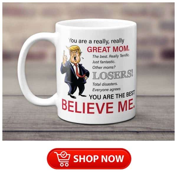 what to get a single mum: Funny Trump Mug