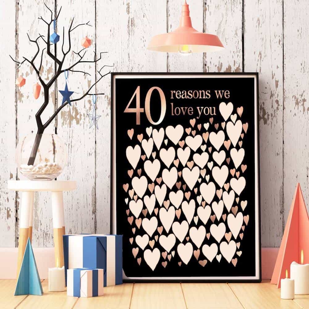40 reasons we love you print