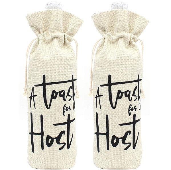 A Toast for the Host Wine bottle Bags