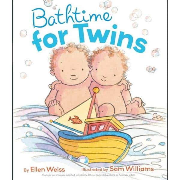 Bathtime for Twins Board Book by Ellen Weiss 