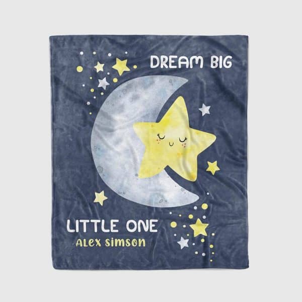 stocking stuffers for little girls: personalized dream big little one blanket