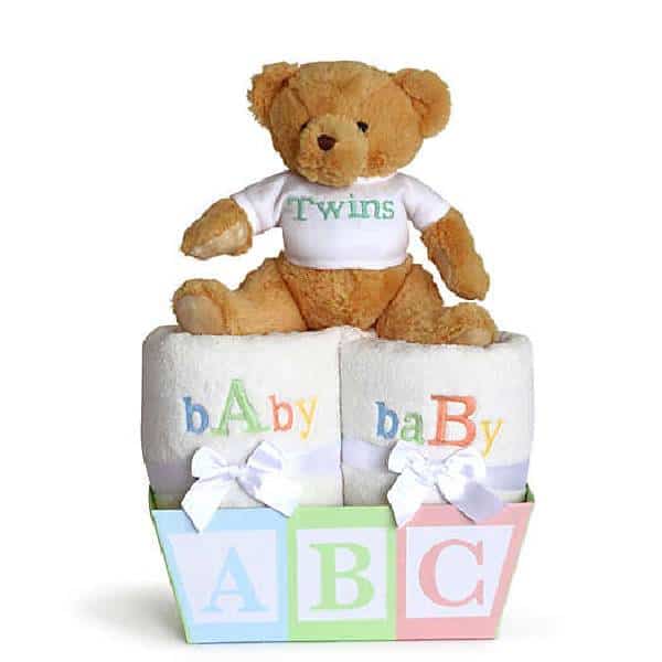 Silly Phillie Creations “A” and “B” Twins Gift Set gifts for twin babies