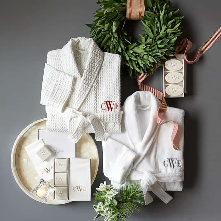Monogrammed Soap & Towel Gift Set, engagement package gift