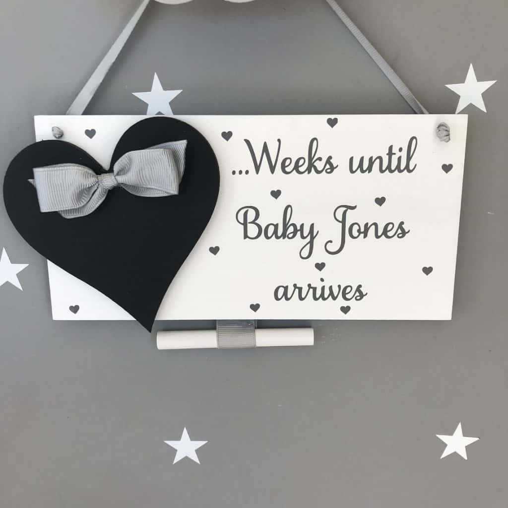 Baby Countdown Sign 