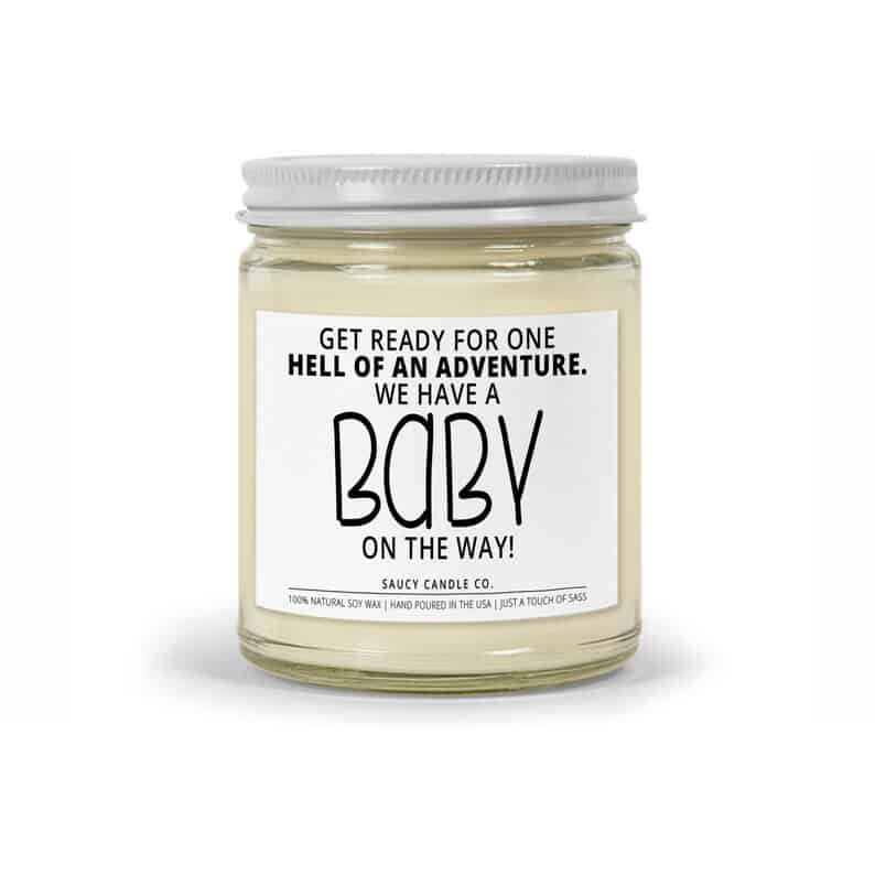 Baby Reveal Candle