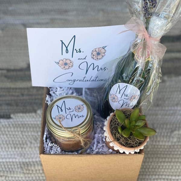 same sex wedding gifts: Gift Basket