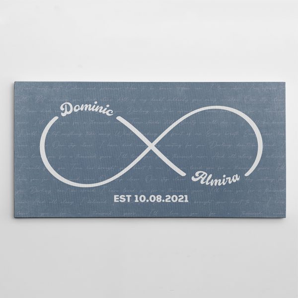 wedding gift for two grooms: Infinity Symbol Wall Art