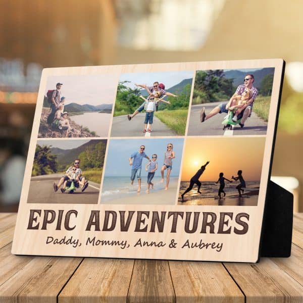 Epic Adventures Custom Photo Desktop Plaque