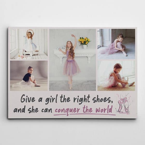 “Give a Girl the Right Shoes” Photo Canvas Print