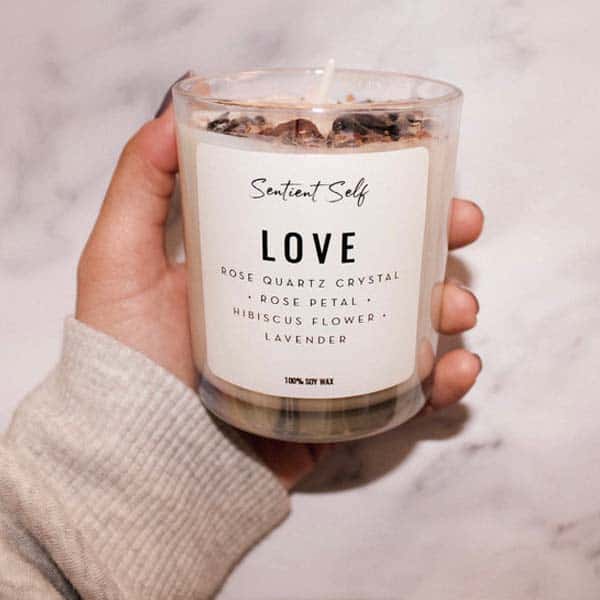Herbal Intention Candles: cheap valentines presents