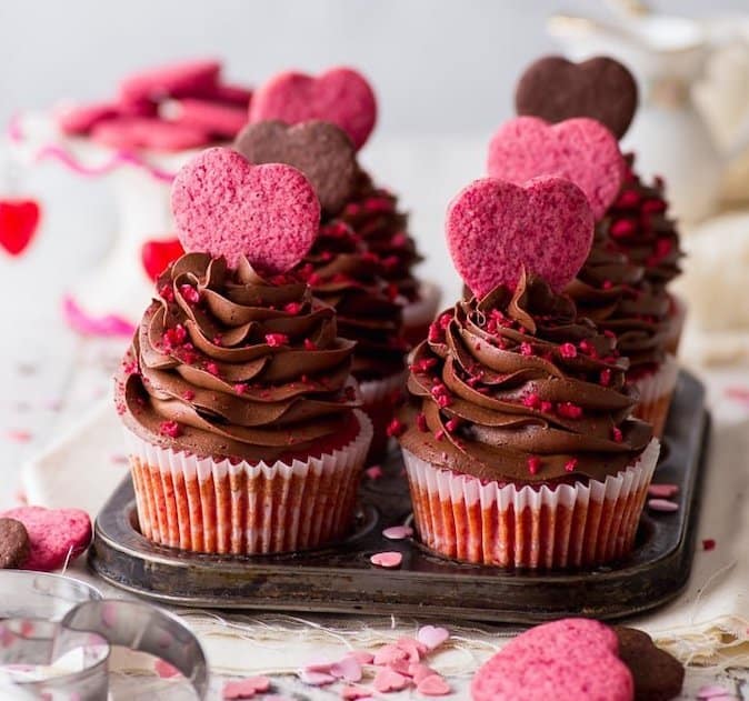 Homemade Valentine’s Cupcakes 
