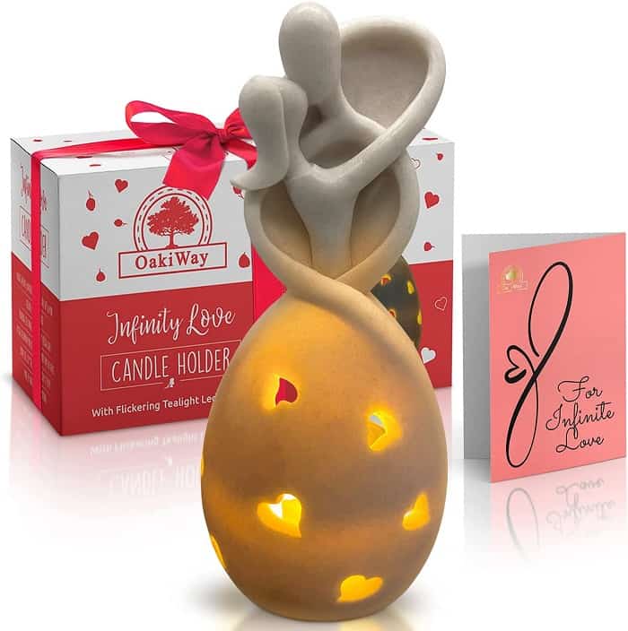 Infinity Love Candle Holder - romantic valentines day gifts for him