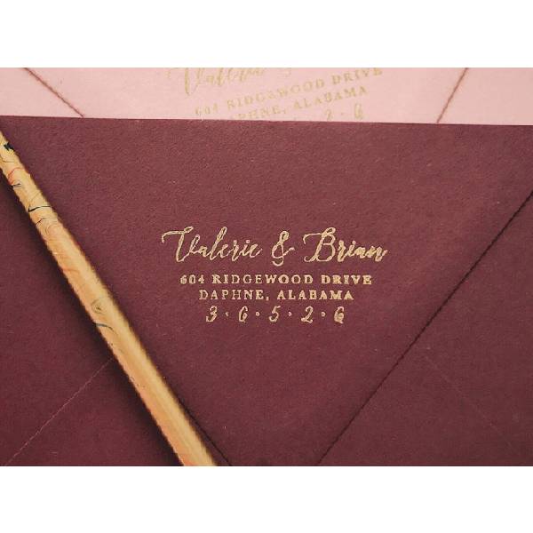 Personalized Address Stamp Gifts for newlyweds