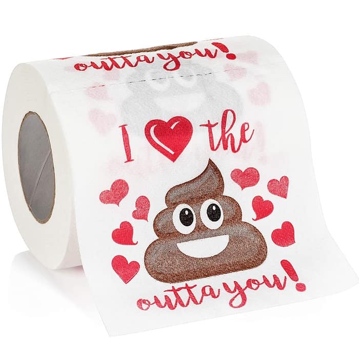 Romantic Novelty Toilet Paper - weird valentine gift