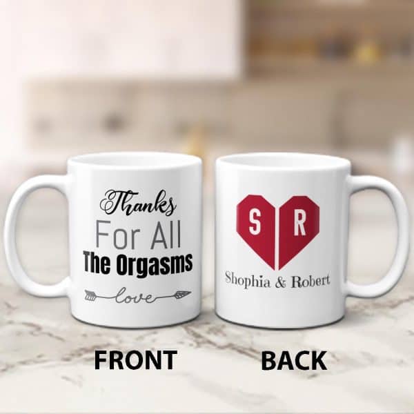 Custom Sexy Initial Name Mug: affordable valentine's day gifts