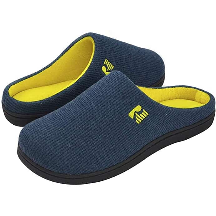 Two-Tone Memory Foam Slipper - popular gifts for 80 year old man