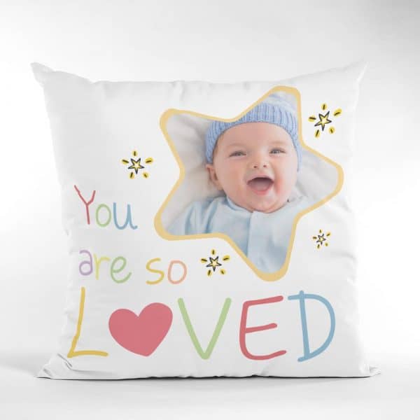 cute Valentine’s Day presents: “You Are So Loved” Pillow