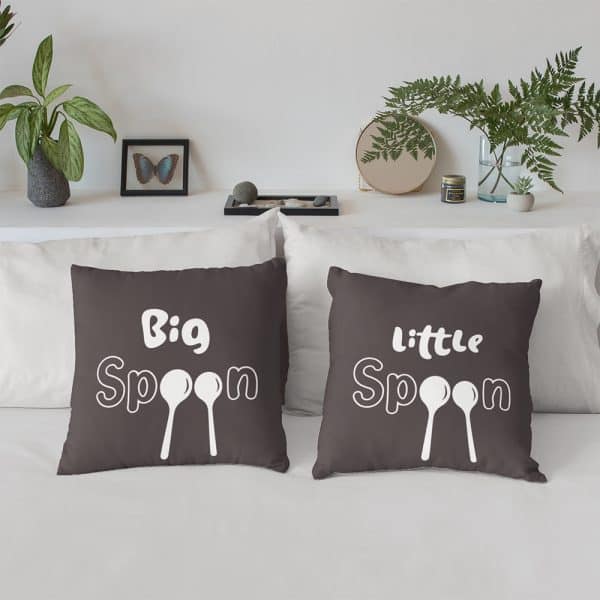 Big Spoon Little Spoon Pillow Set - funny valentines day gifts