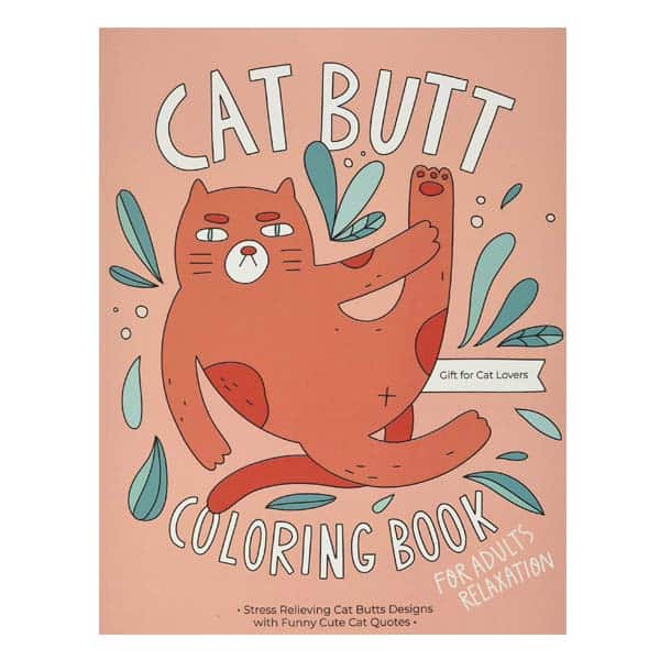 cat gag gift: Cat Butt Coloring Book