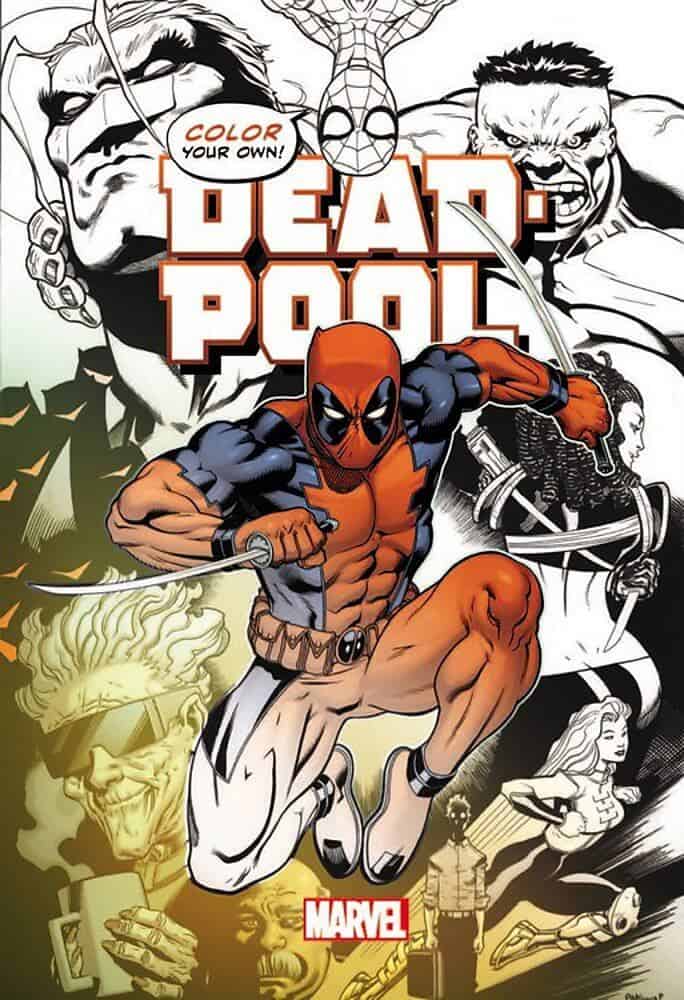 deadpool coloring book gift for a nerd