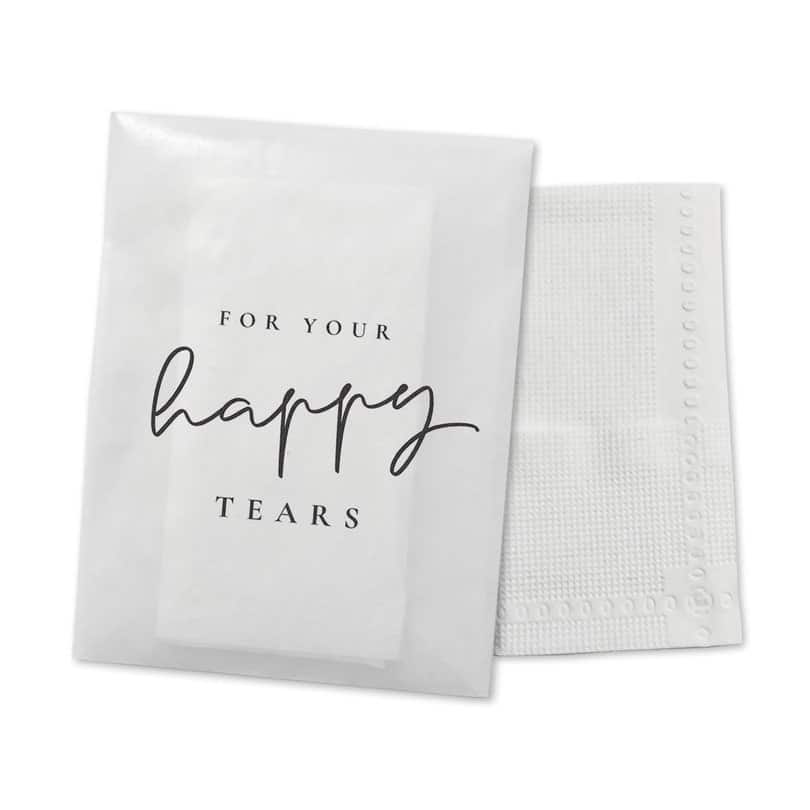 for your happy tears tissue paper cheap wedding favor idea