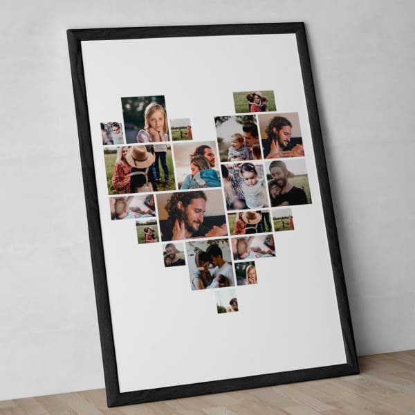 gifts for your boyfriend: Heart-Shaped Photo Collage