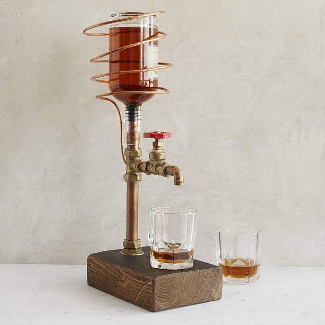 Industrial Brass & Copper Drink Dispenser - gifts for man in his 60s