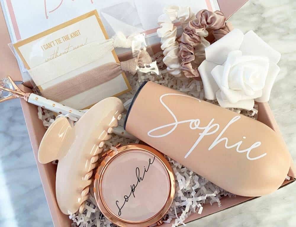 luxury bridesmaid proposal box set gift
