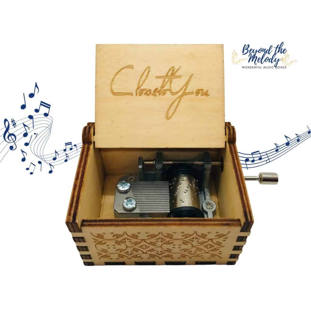 Wooden Engraved Music Box 