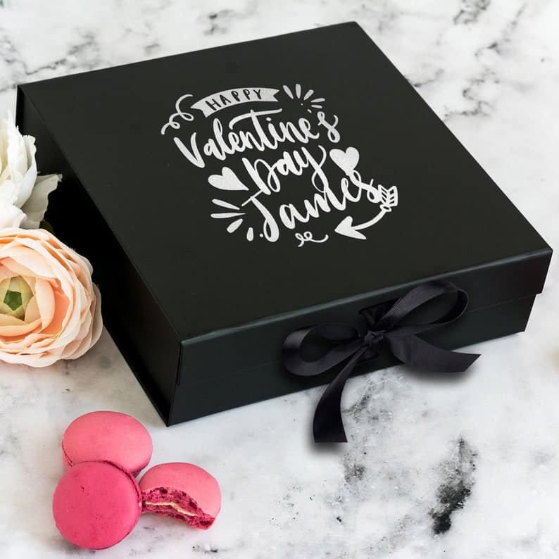 Personalized Valentines Gift Box